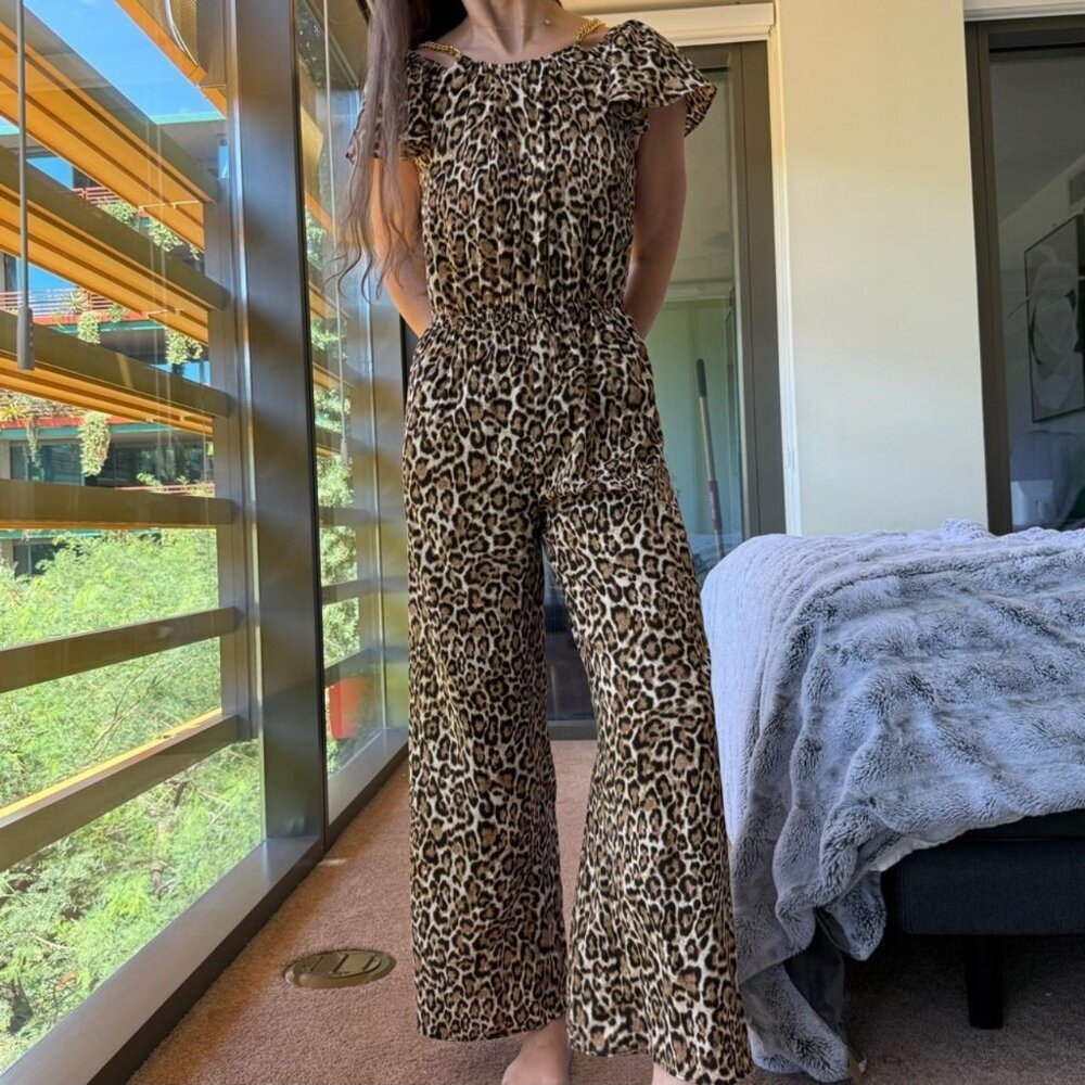 Michael Kors Animal Print Jumpsuit